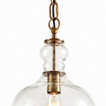 Yates Industrial Clear Glass Pendant Light