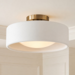 Aura Modern Porcelain Flush Mount Ceiling Light
