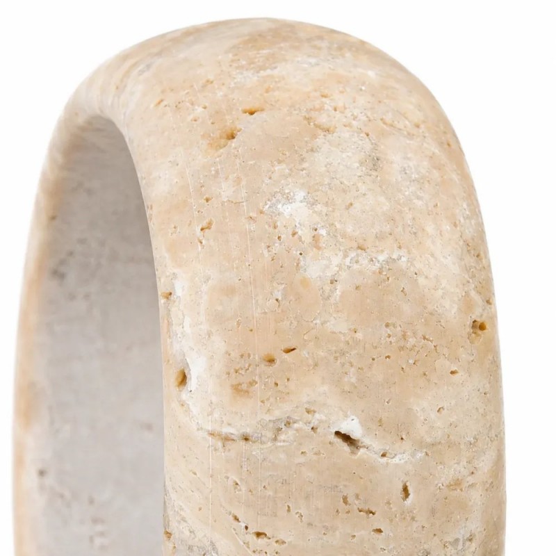 Veloria Scandinavian Travertine Round Pendant Light