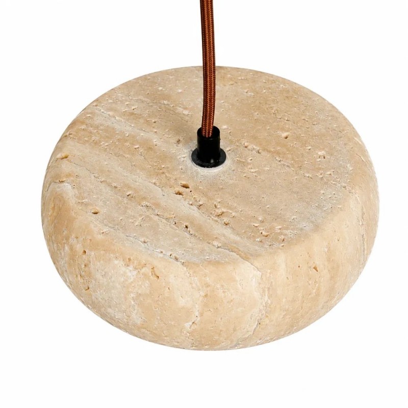 Veloria Scandinavian Travertine Round Pendant Light