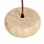 Veloria Scandinavian Travertine Round Pendant Light