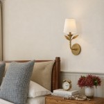 Huxley Rustic Antique Brass Botanical Forged Iron Sconce