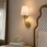 Huxley Rustic Antique Brass Botanical Forged Iron Sconce