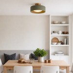 Aura Modern Porcelain Flush Mount Ceiling Light