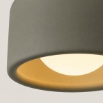 Aura Modern Porcelain Flush Mount Ceiling Light
