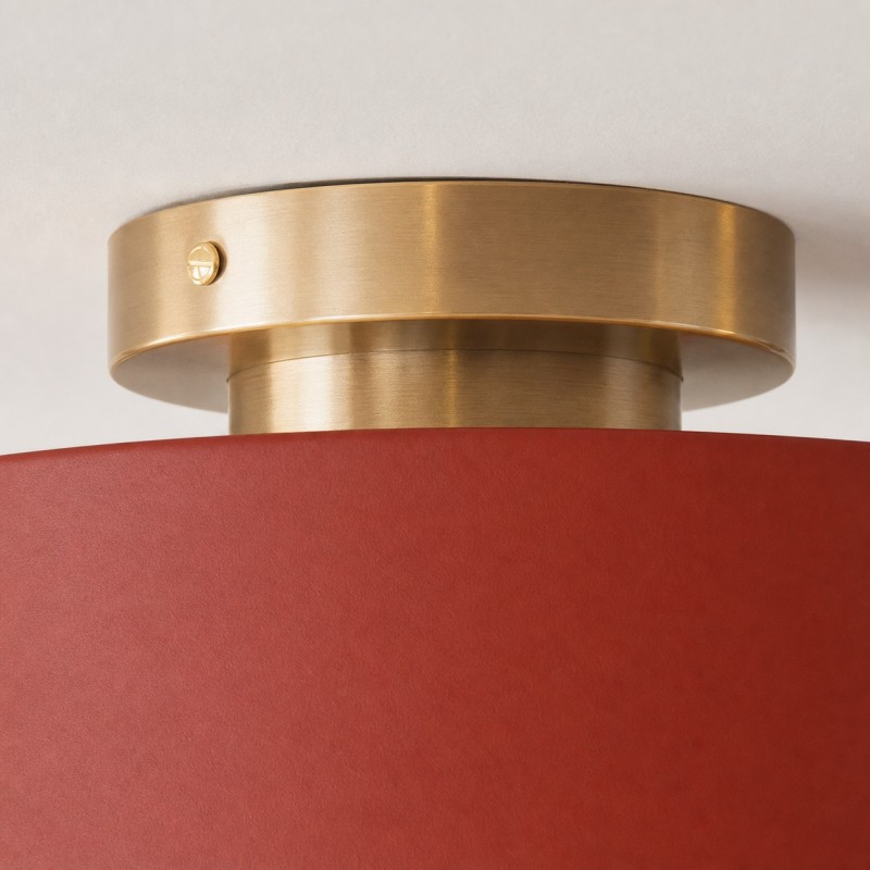 Aura Modern Porcelain Flush Mount Ceiling Light