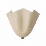 Kyrintha Mid-Century Skirt Shell Glass Fazzo Petalia Wall Sconce