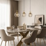 Vylith Brass Cognac Glass Single Hanging Lamp
