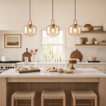 Vylith Brass Cognac Glass Single Hanging Lamp