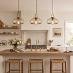 Vylith Brass Cognac Glass Single Hanging Lamp