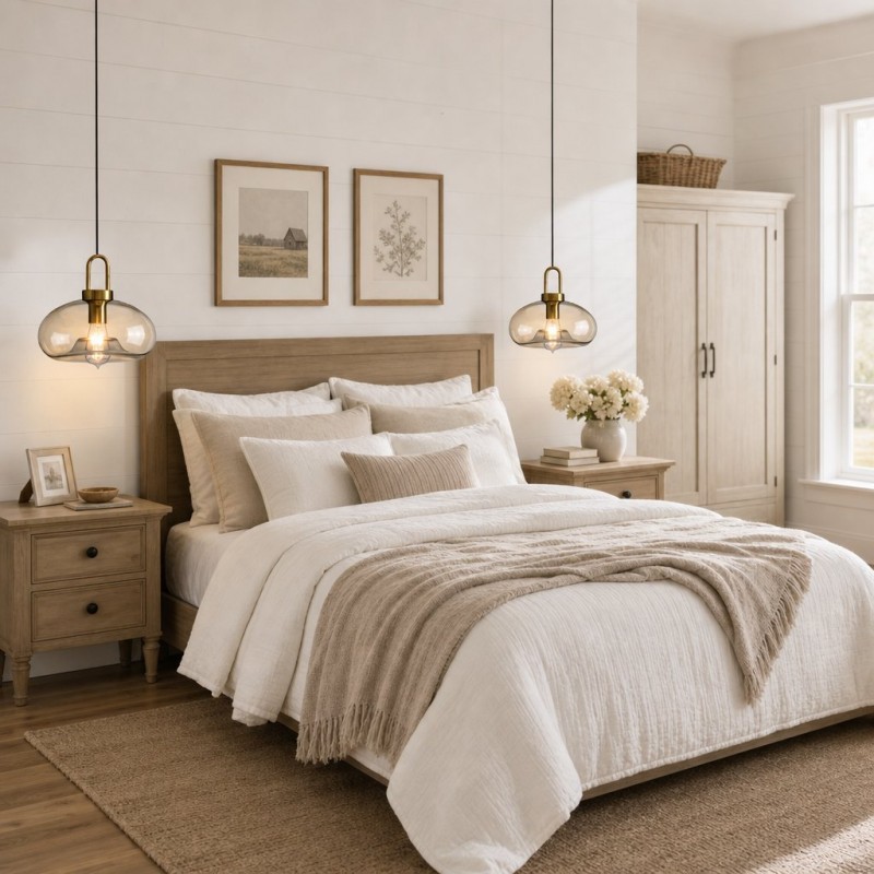 Vylith Brass Cognac Glass Single Hanging Lamp