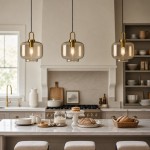 Vylith Brass Cognac Glass Single Hanging Lamp