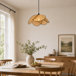 Atticus Screen Cannage Rattan Pendant Light