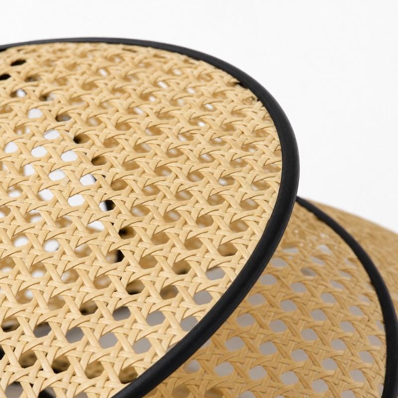 Atticus Screen Cannage Rattan Pendant Light