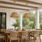 Margaret Minimalist Natural 4-Light Dome Rattan Brass Pendant Light