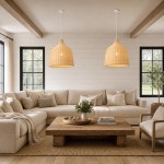 Galatea Boho Bell Shaped Rattan Chandelier