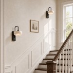 Elliot Wabi Sabi Travertine Wood Cylinder Wall Light