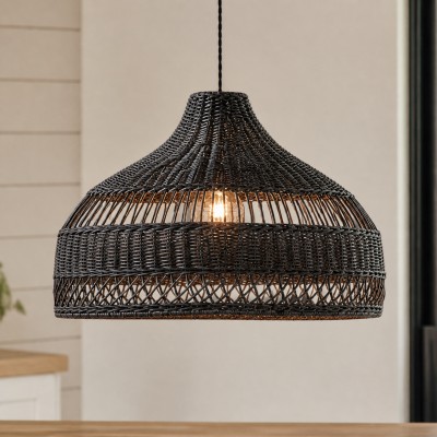 Wisteria Handmade Woven Rattan Pendant Light