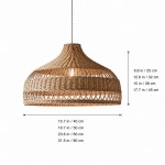 Wisteria Handmade Woven Rattan Pendant Light