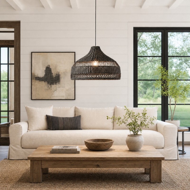 Wisteria Handmade Woven Rattan Pendant Light