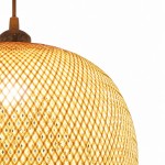 Ilario Japanese Woven Bamboo Pendant Light