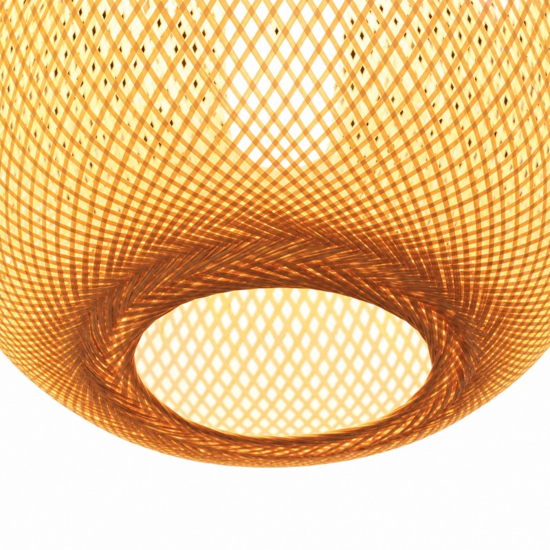 Ilario Japanese Woven Bamboo Pendant Light