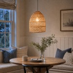 Juno Scandinavian Boho Woven Wicker Rattan Pendant Light