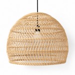 Juno Scandinavian Boho Woven Wicker Rattan Pendant Light
