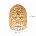 Juno Scandinavian Boho Woven Wicker Rattan Pendant Light
