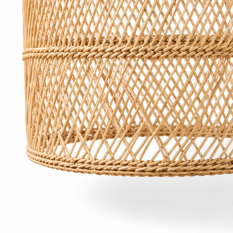 Juno Scandinavian Boho Woven Wicker Rattan Pendant Light