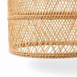 Juno Scandinavian Boho Woven Wicker Rattan Pendant Light