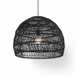 Juno Scandinavian Boho Woven Wicker Rattan Pendant Light