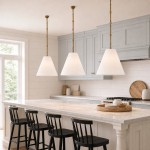 Felix Antique Brass-Finish White Cone Pendant Light