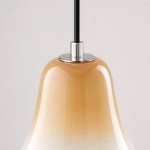 Lucas Modern Gradient Bell-Shaped Glass Single Pendant Light