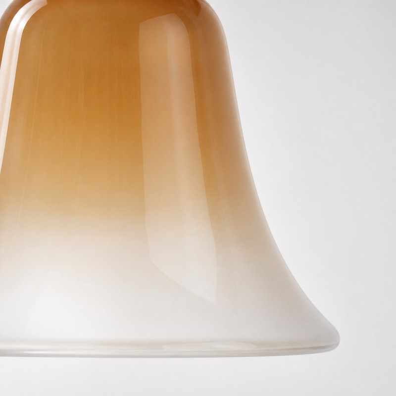Lucas Modern Gradient Bell-Shaped Glass Single Pendant Light