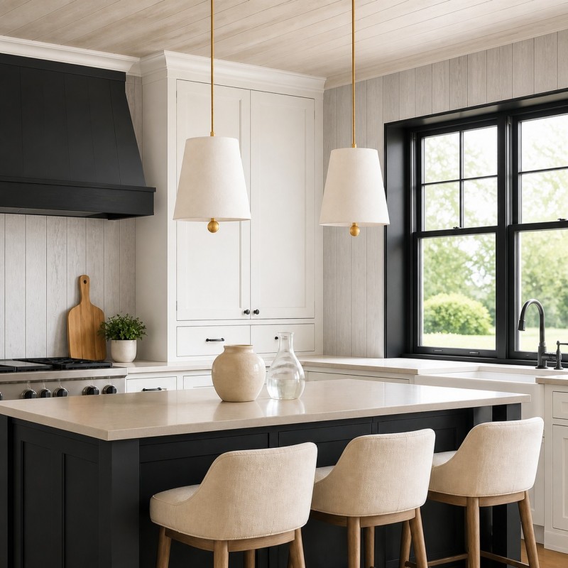 Audrey Modern Gold Accent White Fabric Cone Pendant Light