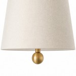Audrey Modern Gold Accent White Fabric Cone Pendant Light