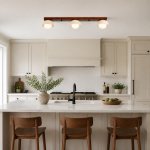 Elio Wabi-Sabi Multi-Light Travertine Linear Ceiling Light