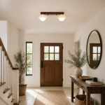 Elio Wabi-Sabi Multi-Light Travertine Linear Ceiling Light