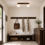 Elio Wabi-Sabi Multi-Light Travertine Linear Ceiling Light