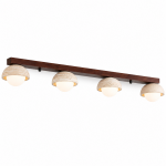 Elio Wabi-Sabi Multi-Light Travertine Linear Ceiling Light
