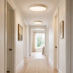 Veyran Modern LED Travertine Drum Flush Mount Ceiling Light