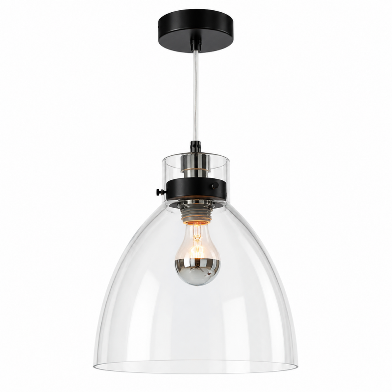 Maris Vintage Glass Dome Pendant Light