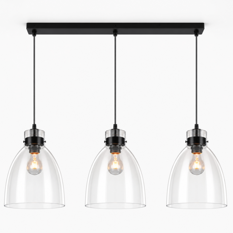 Maris Vintage Glass Dome Pendant Light