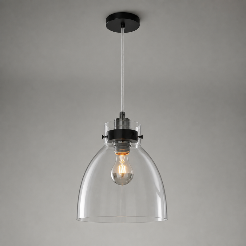 Maris Vintage Glass Dome Pendant Light