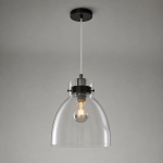 Maris Vintage Glass Dome Pendant Light