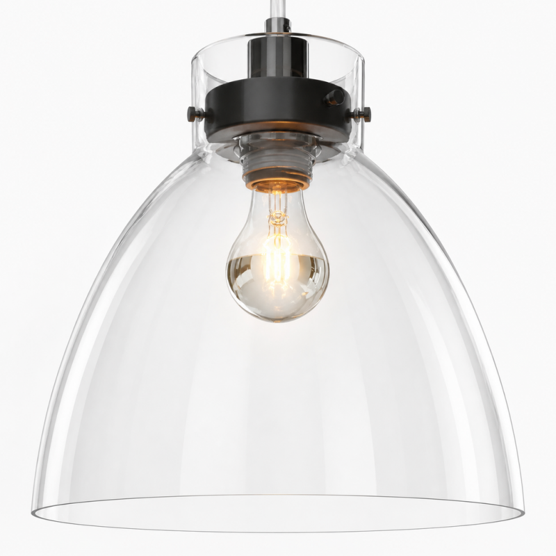 Maris Vintage Glass Dome Pendant Light