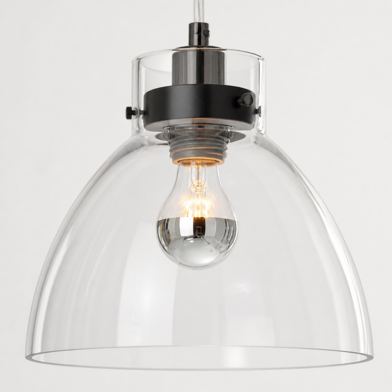 Maris Vintage Glass Dome Pendant Light