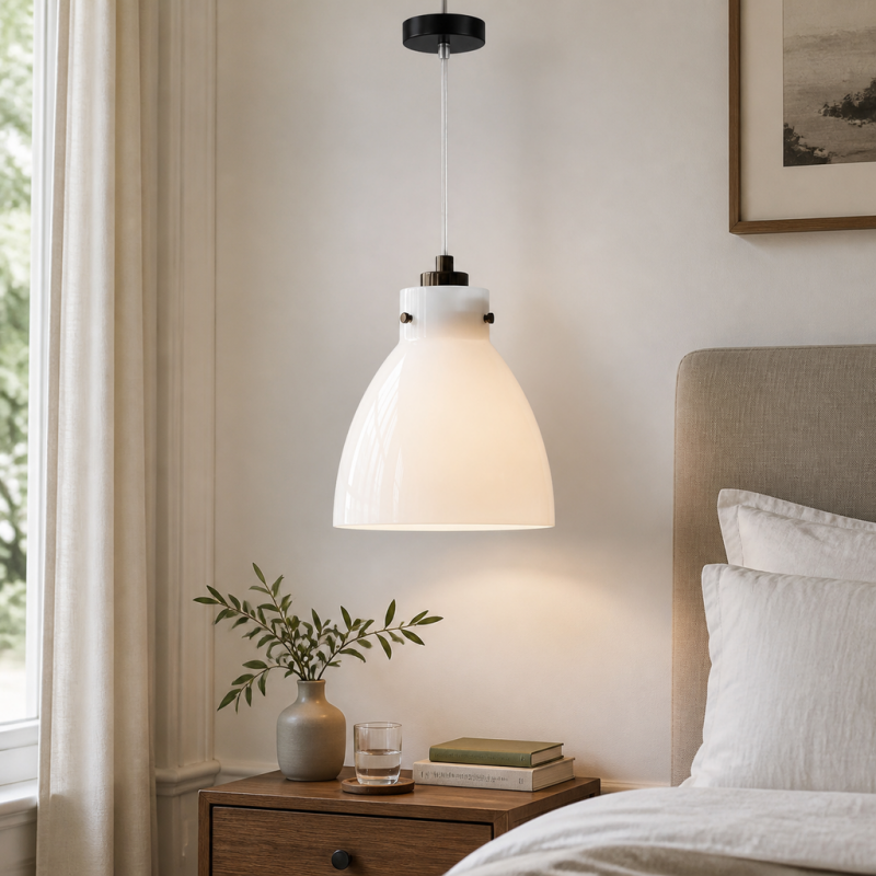 Maris Vintage Glass Dome Pendant Light