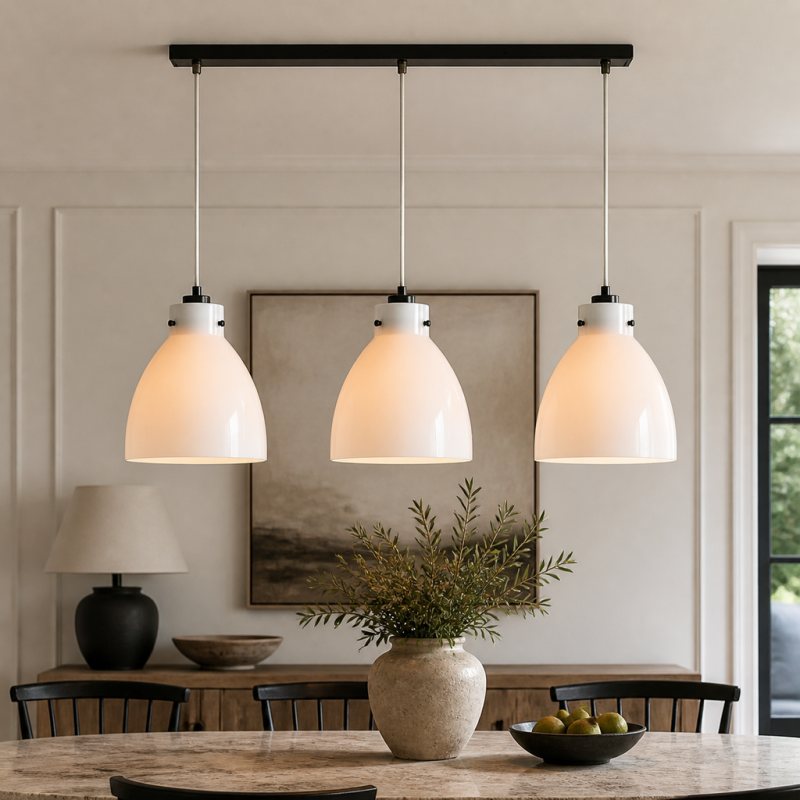 Maris Vintage Glass Dome Pendant Light